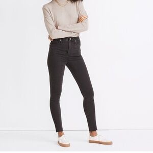 Madewell Black 11” High-Rise Skinny Jeans